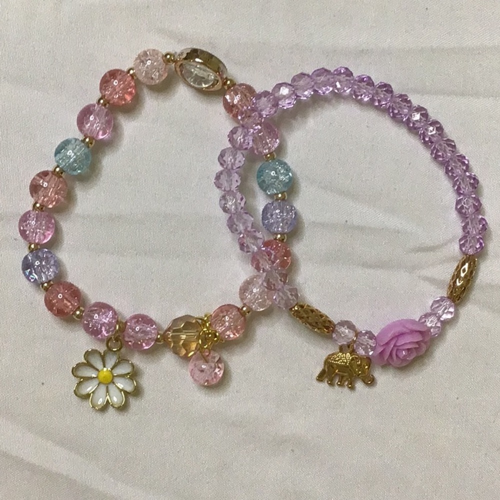 Elegant Multicolor Beaded Bracelets Set